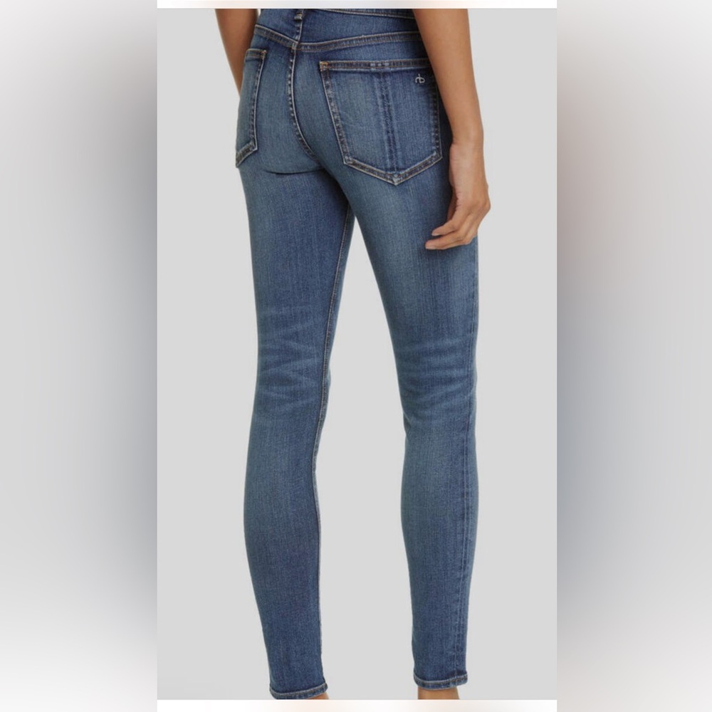 Rag & Bone Cate mid rise skinny Blue Jeans, size 26 - Picture 3 of 9